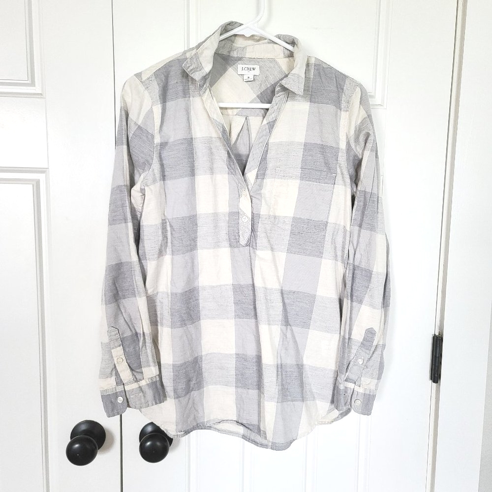 10/3 JCREW FLANNEL LONG SLEEVE